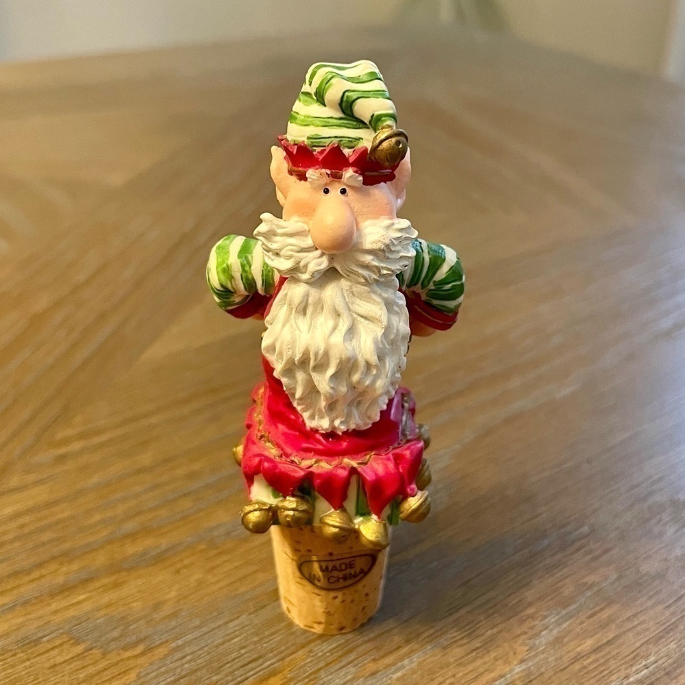 New in Box Christmas Elf Bottle Stopper
